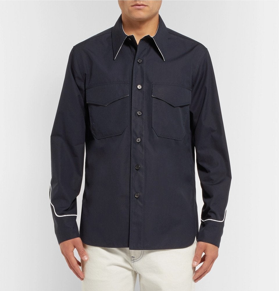 Calvin Klein 205W39NYC Contrast Trimmed Western Shirt - AW18