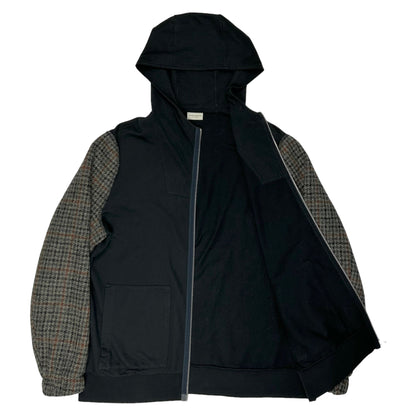 Dries Van Noten Hybrid Checkered Zip Hoodie