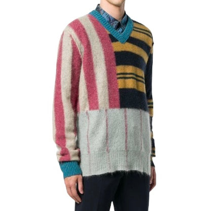 Marni Mohair Patchwork Knit Sweater - AW18