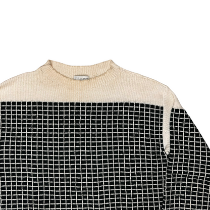 Dries Van Noten Funnel Grid Sweater - AW17