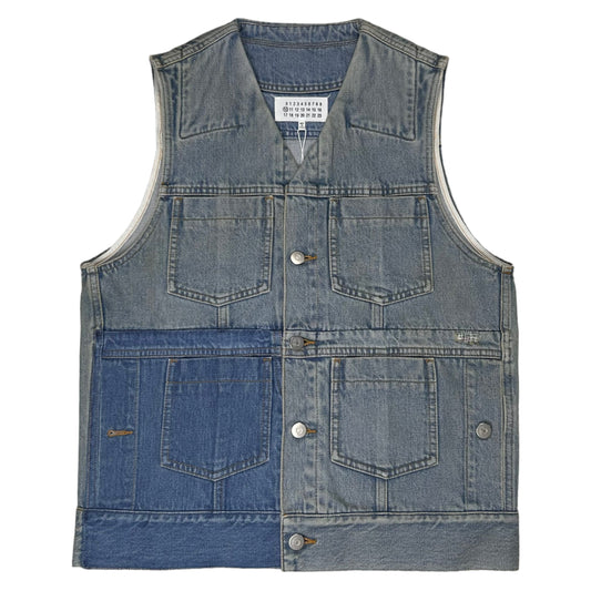 Maison Margiela Patchwork Denim Vest - SS17