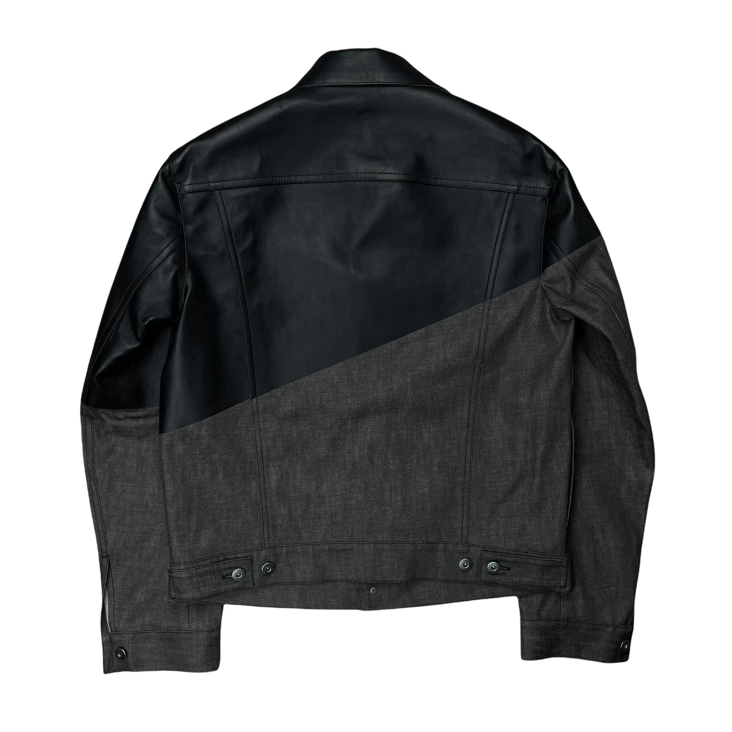 Bottega Veneta Hybrid Trucker Leather Jacket - SS20