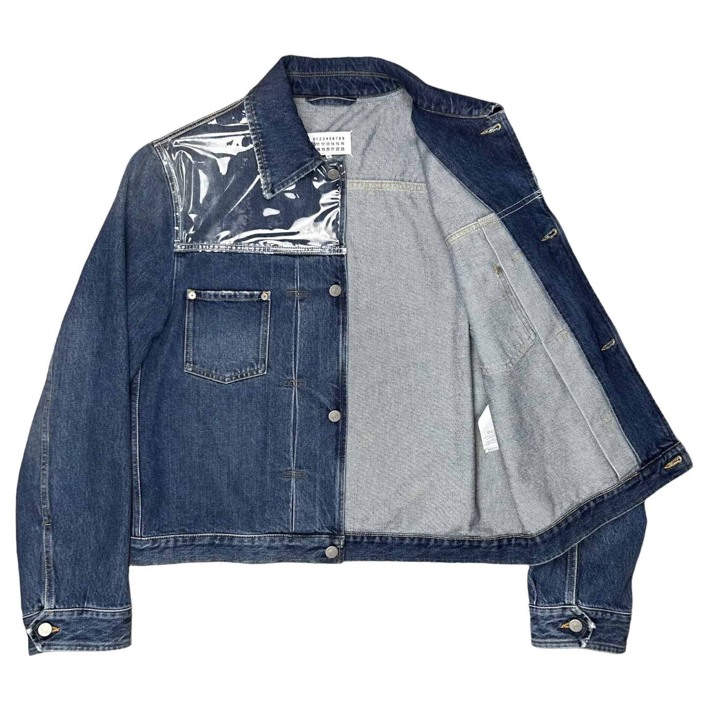 Maison Margiela PVC Layered Denim Jacket - AW18