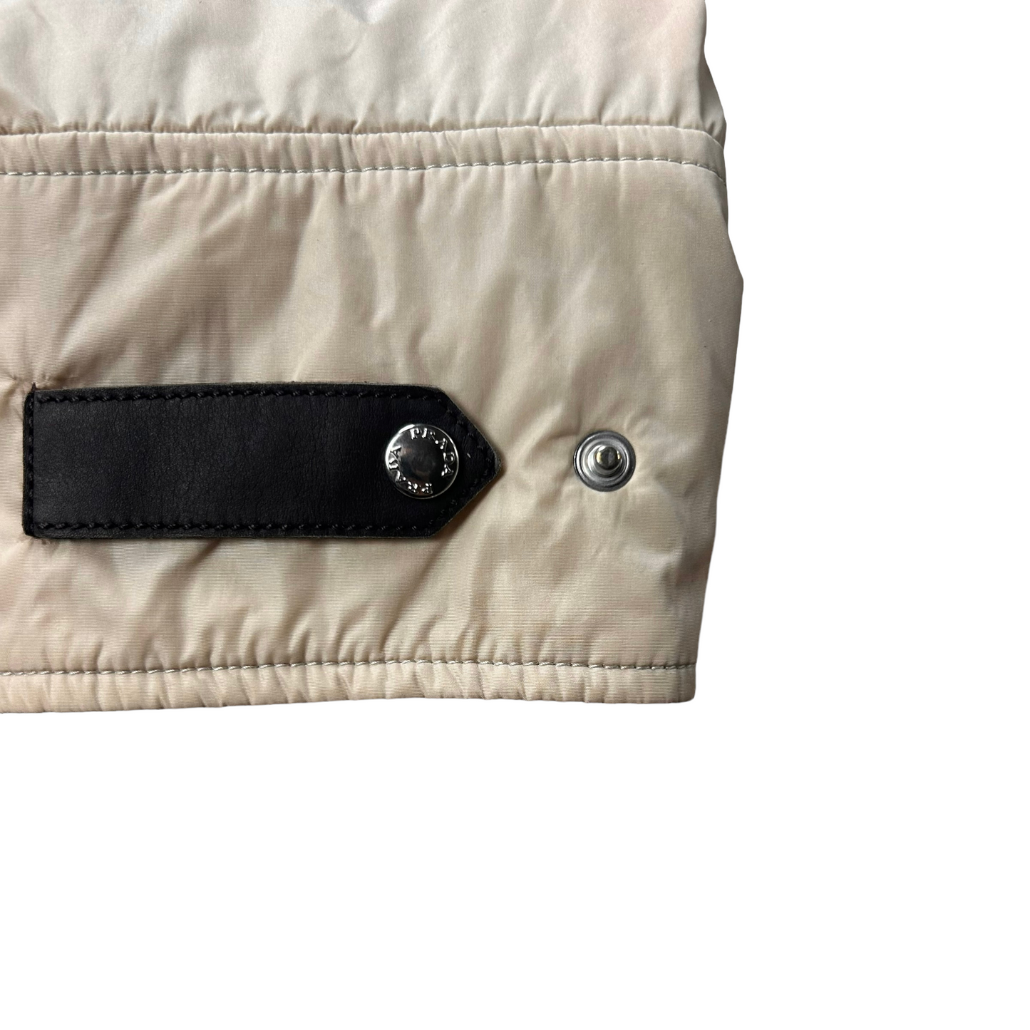 Prada Padded Leather Strap Flight Jacket