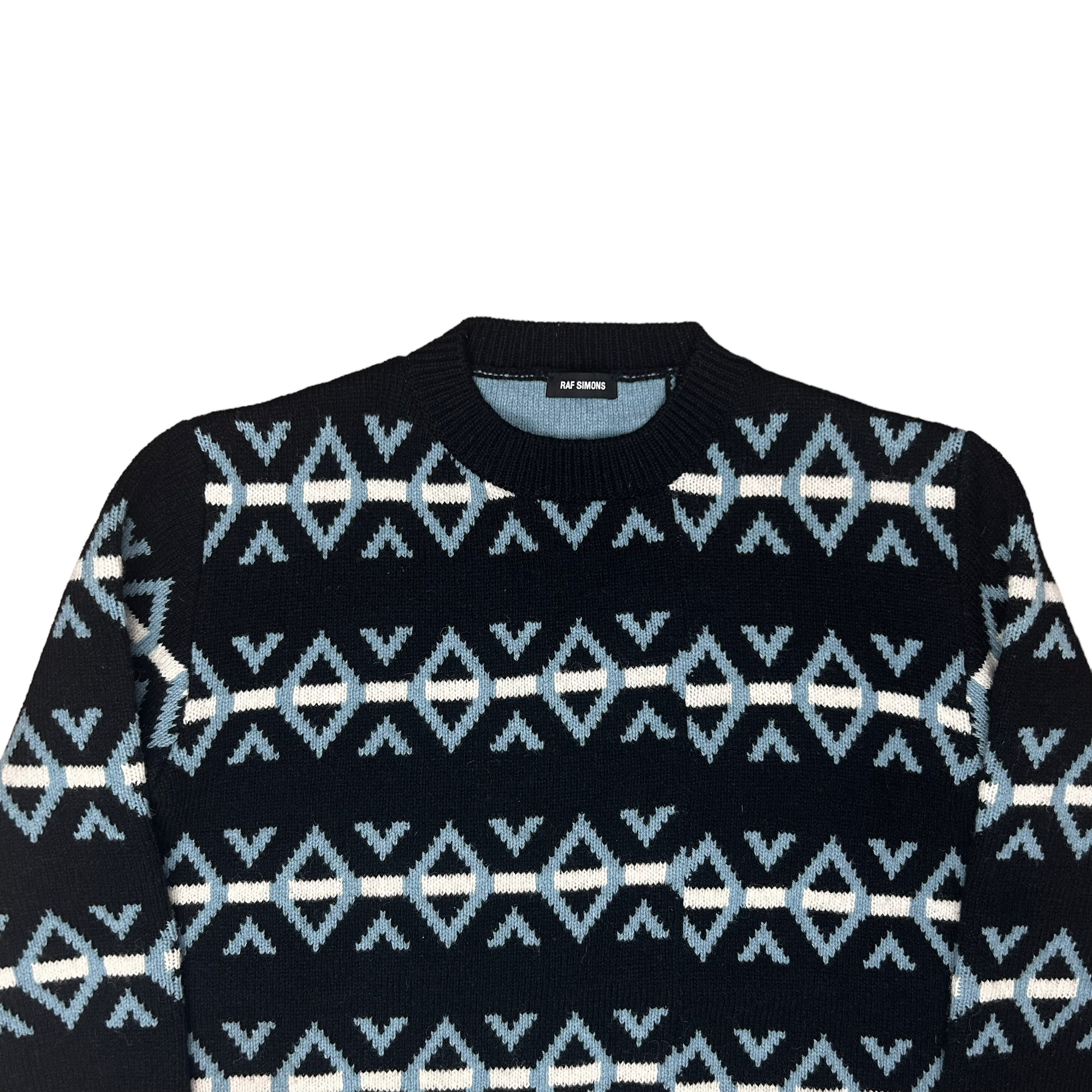 Raf Simons Patchwork Pattern Knit Sweater - AW16 – Vertical Rags Raf Simons Patchwork Pattern Knit Sweater - AW16 – Vertical Rags
