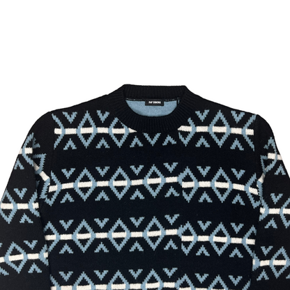 Raf Simons Patchwork Pattern Knit Sweater - AW16