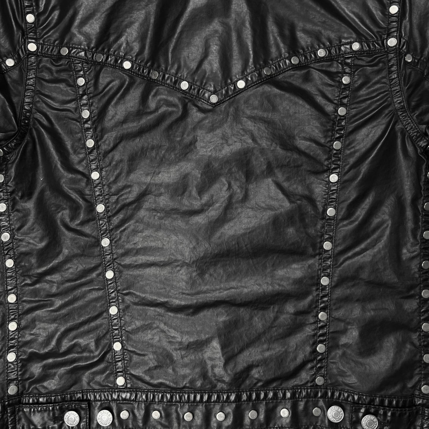 Dries Van Noten Studded Vegan Leather Jacket - AW18