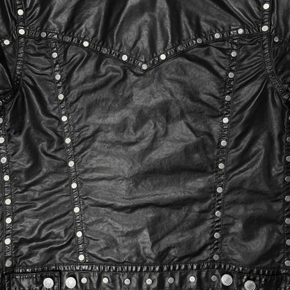 Dries Van Noten Studded Vegan Leather Jacket - AW18