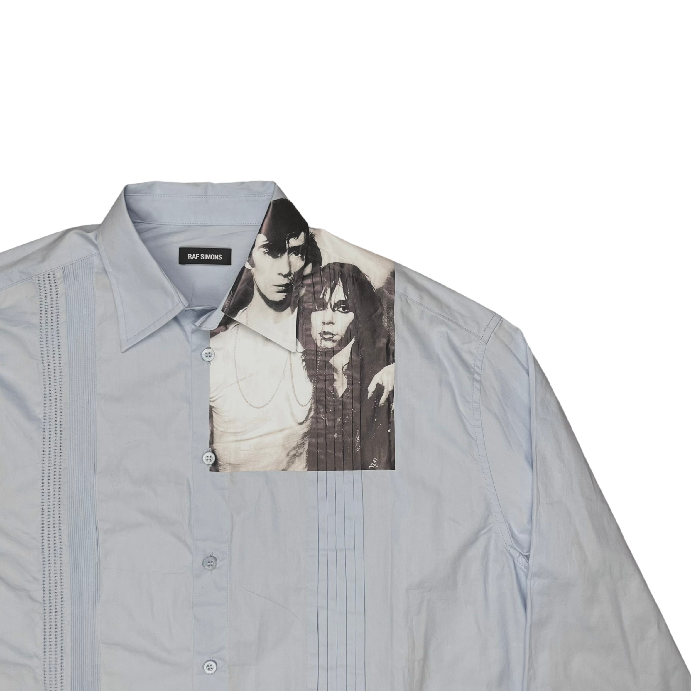 Raf Simons Pleated Photo Print Shirt - SS19 – Vertical Rags