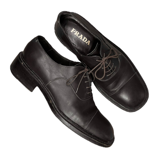 Prada Square Toe Derbies