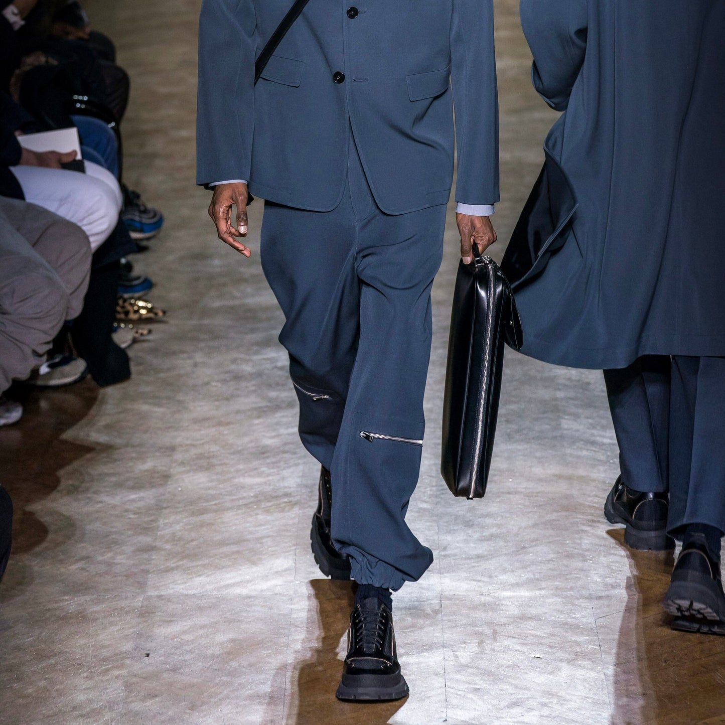 Jil Sander Zip Detail Trousers Black - AW19