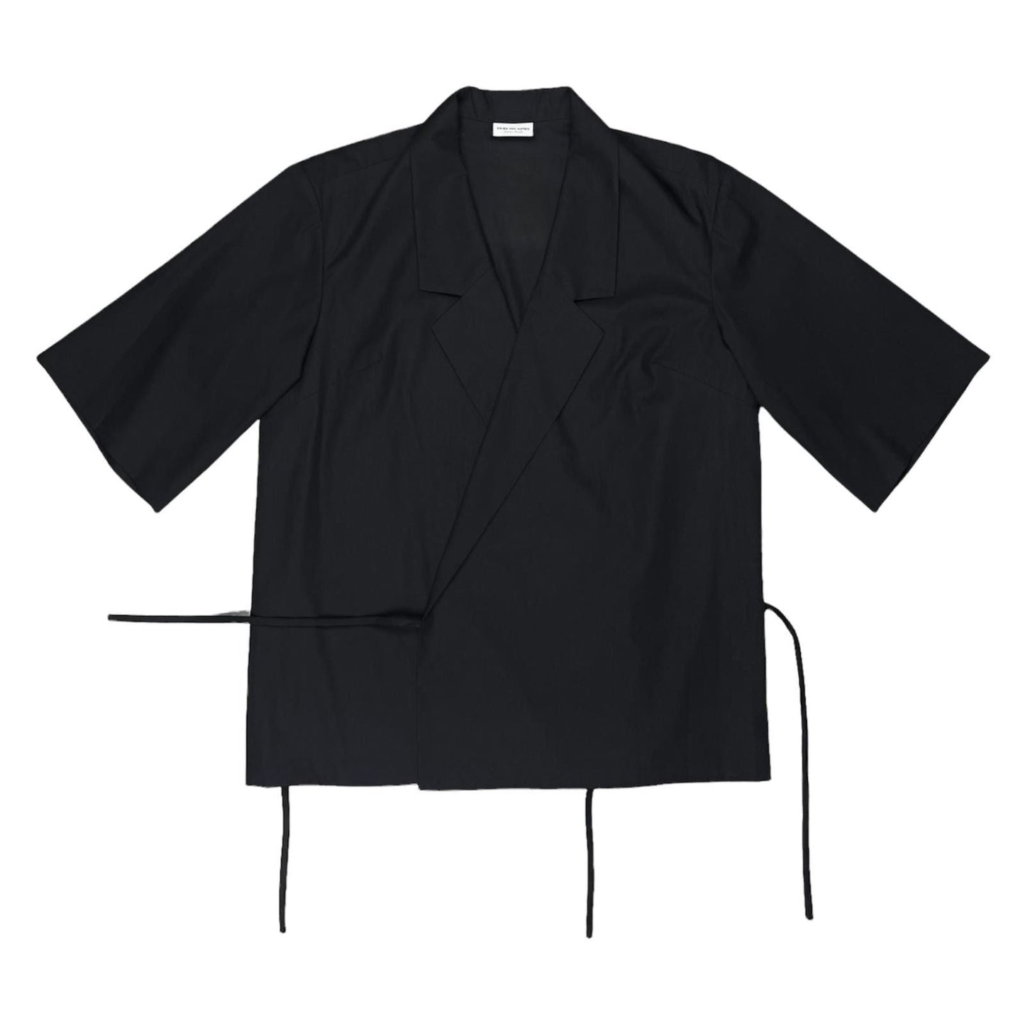 Dries Van Noten Calta Wrap Shirt Black - SS17