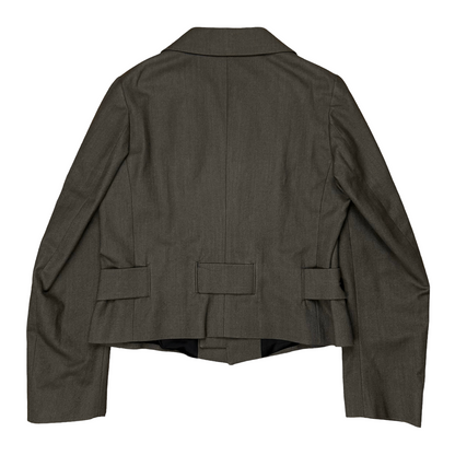 Dries Van Noten Cropped Belted Officer Jacket