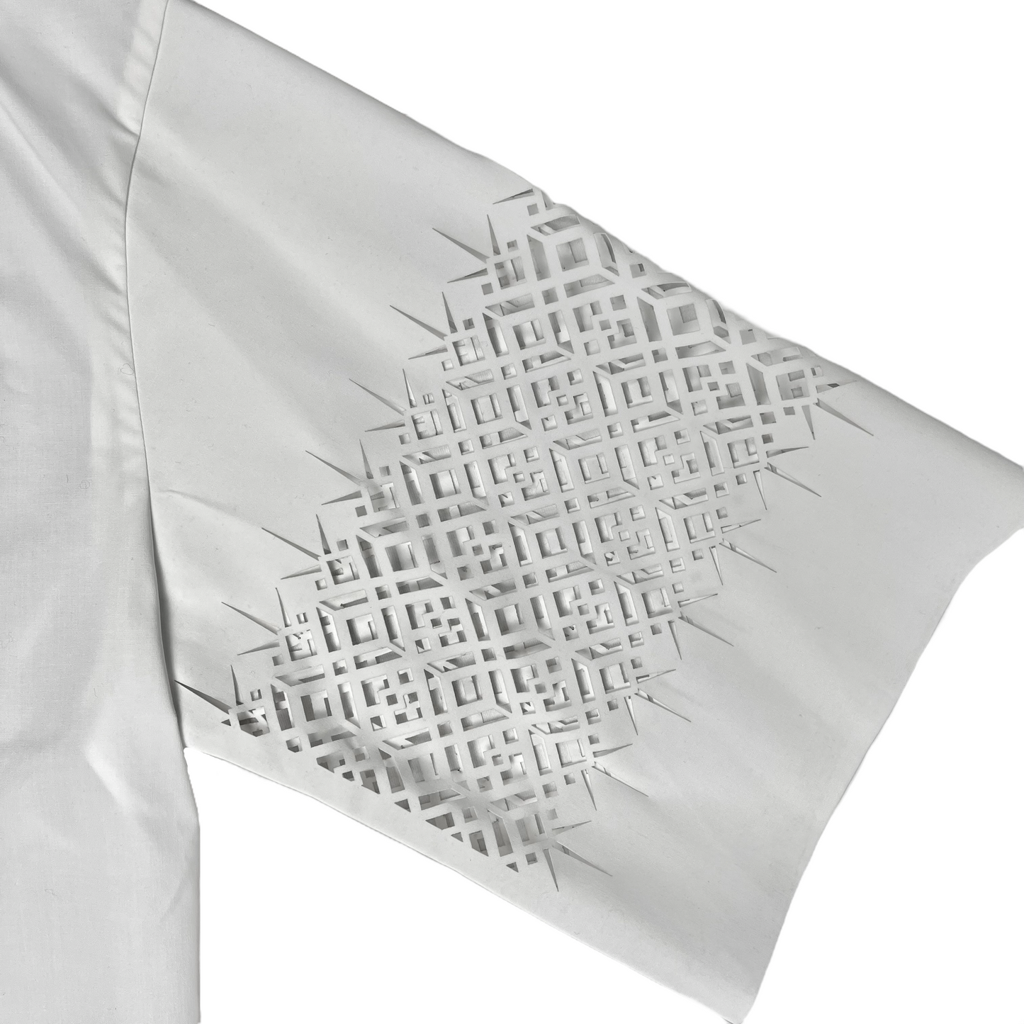 Haider Ackermann Oversized Laser Cut Short Sleeve Shirt - SS19