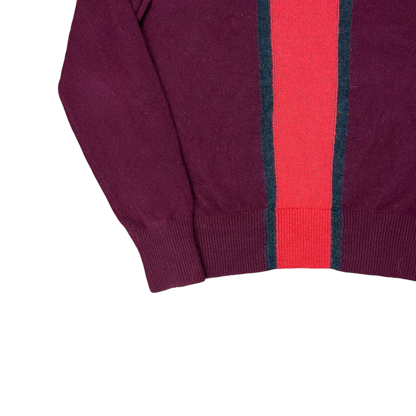 Namacheko Color Block Stripe Mohair Sweater Red - AW18