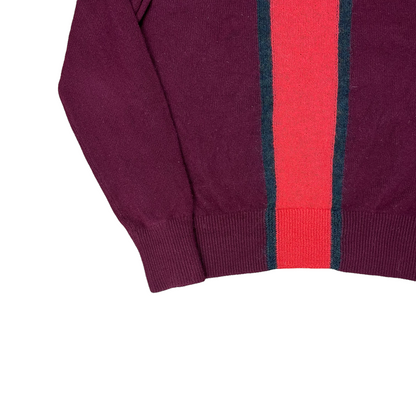 Namacheko Color Block Stripe Mohair Sweater Red - AW18