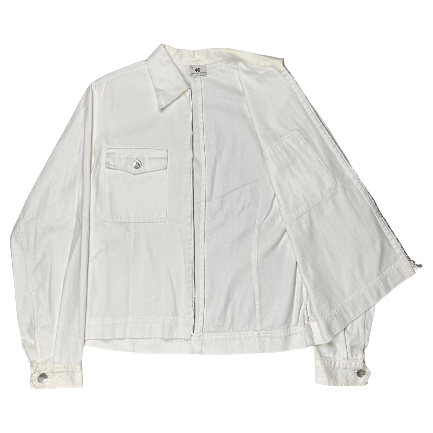 Dries Van Noten Cropped Zip Work Jacket