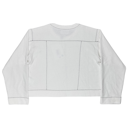 Maison Margiela MM6 Cropped Exposed Stitch Sweater - SS18