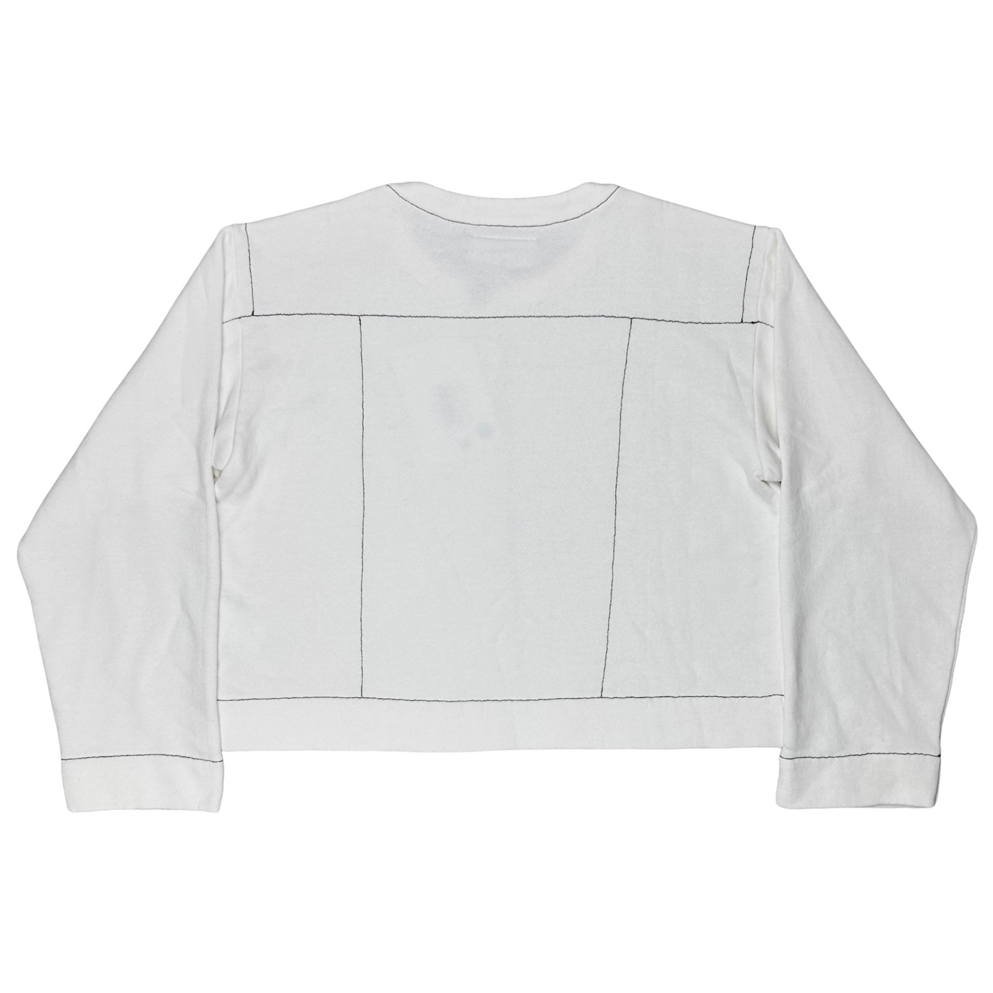 Maison Margiela MM6 Cropped Exposed Stitch Sweater - SS18