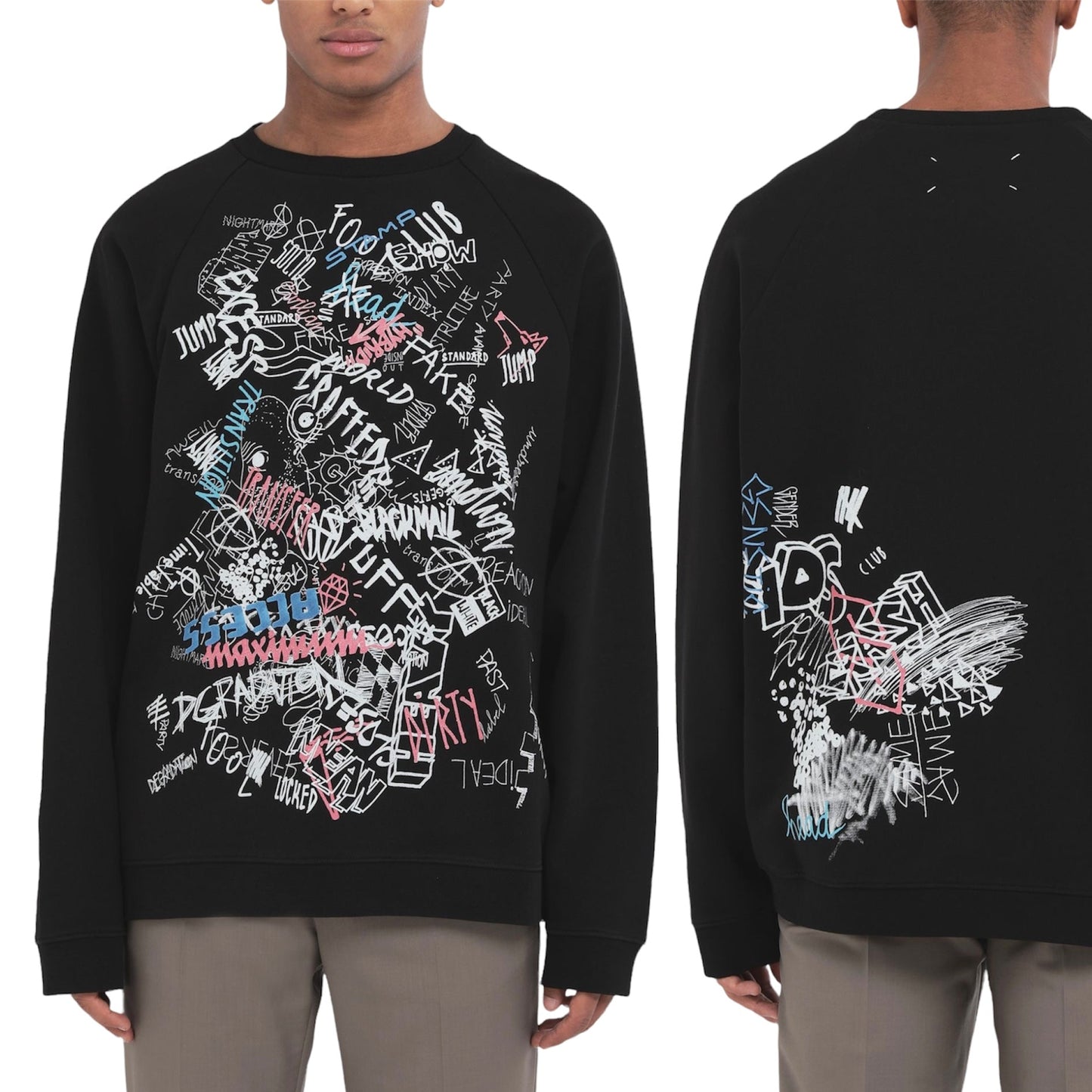 Maison Margiela Graffiti Print Sweater - SS20