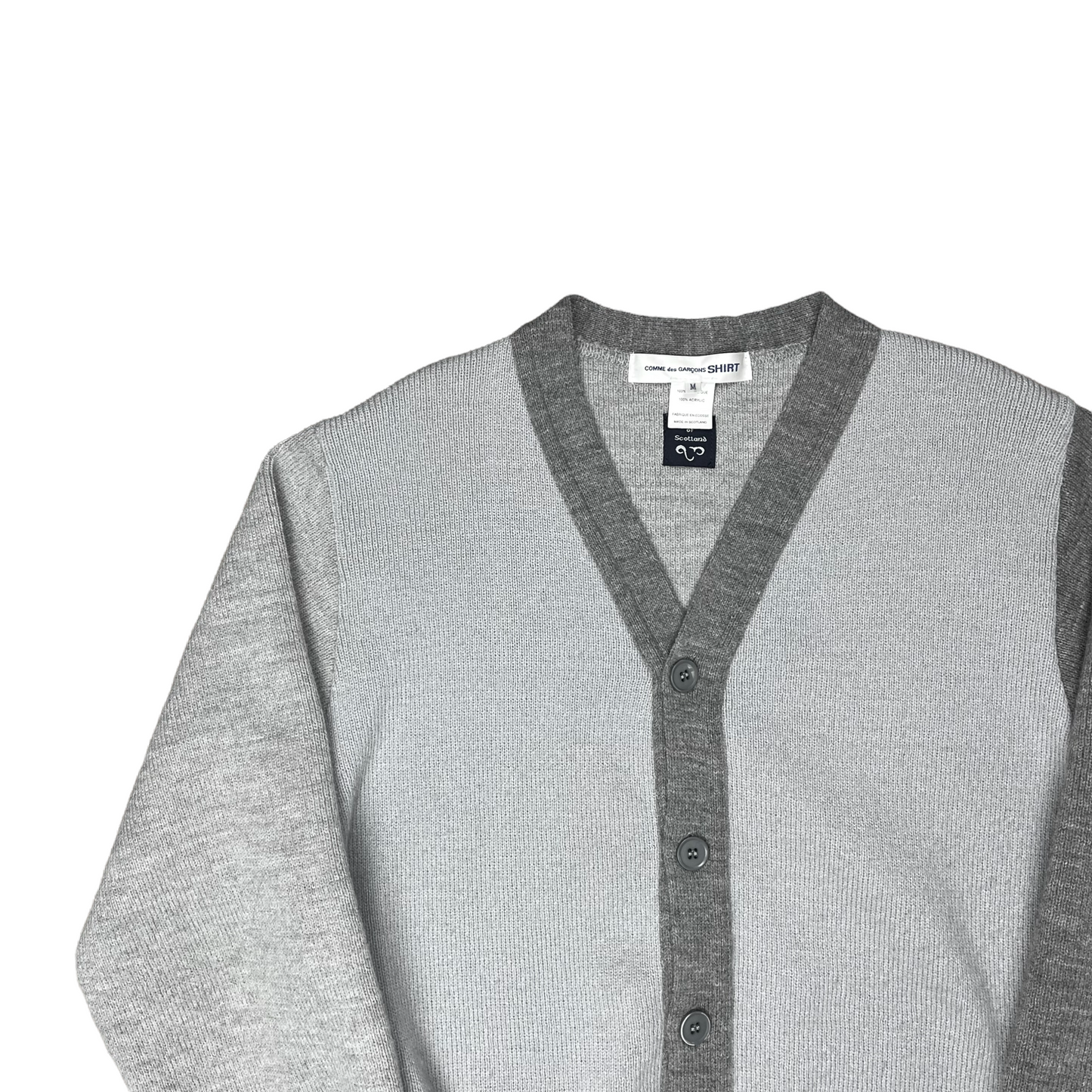 Comme des Garcons Shirt Constrast Panel Cardigan - AW21