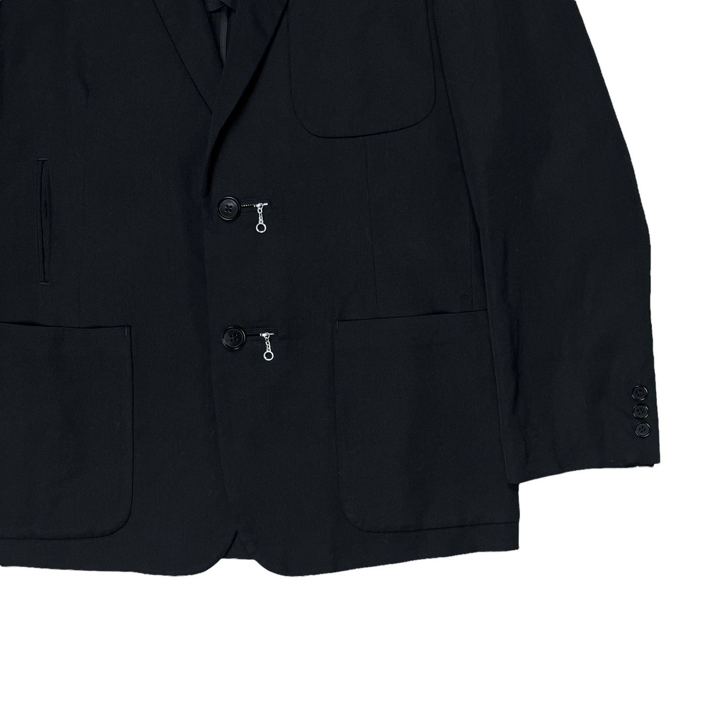 Y's by Yohji Yamamoto Mini Zip Button Blazer - AW04