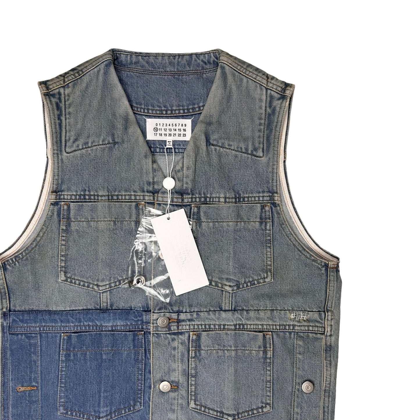 Maison Margiela Patchwork Denim Vest - SS17