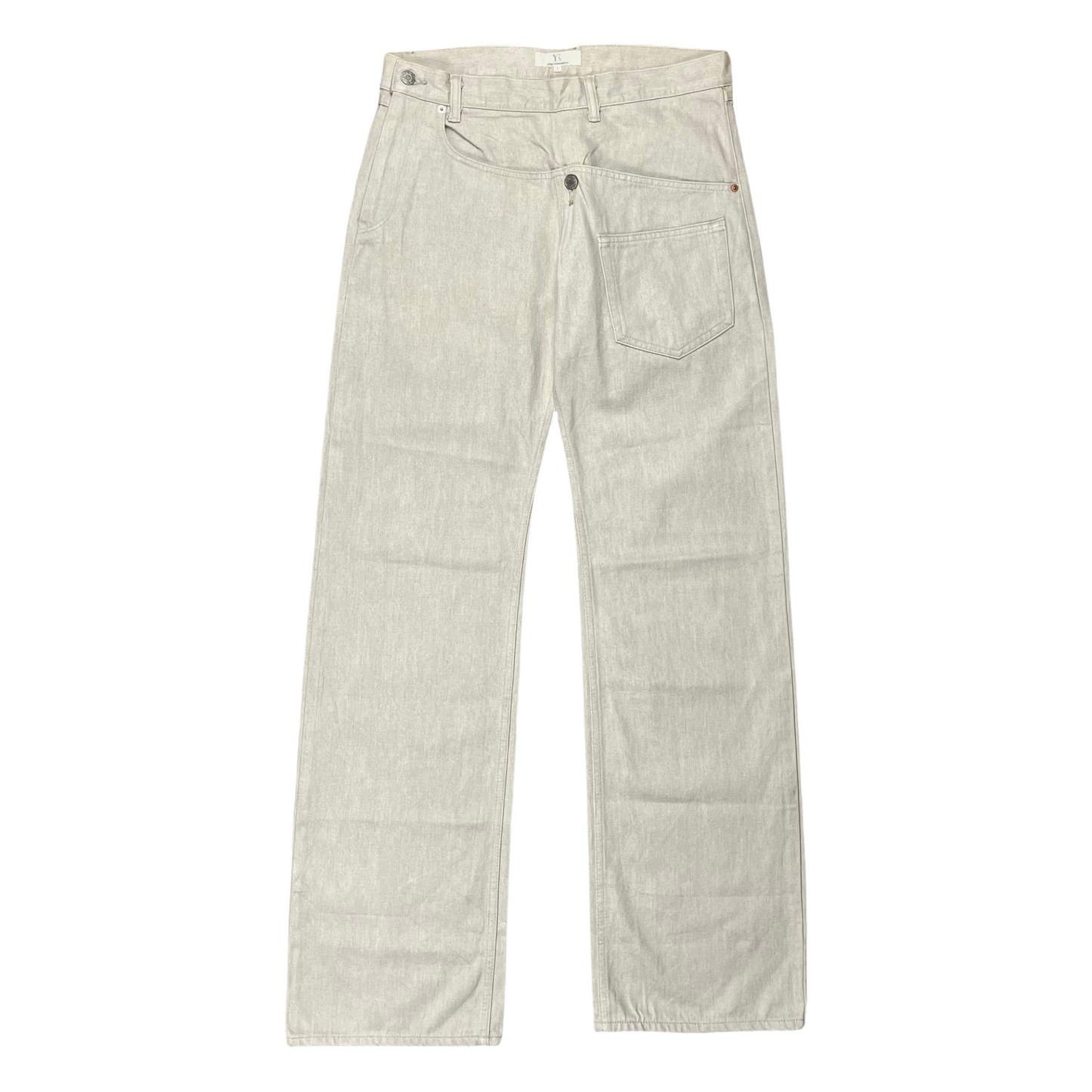 Y‘s By Yohji Yamamoto Asymmetrical Jeans