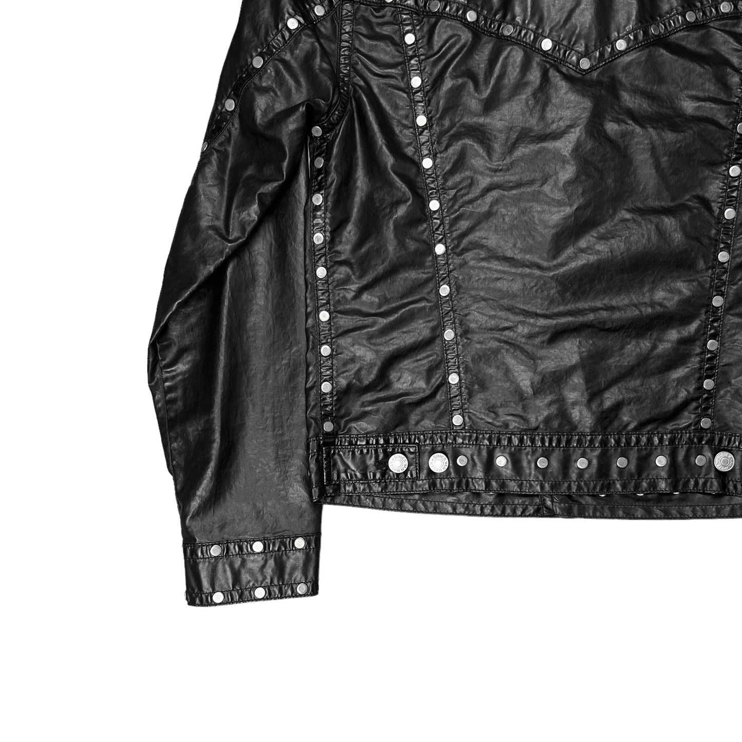 Dries Van Noten Studded Vegan Leather Jacket - AW18