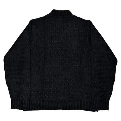 RAF by Raf Simons Embroidered Stripe Knit Sweater - AW05