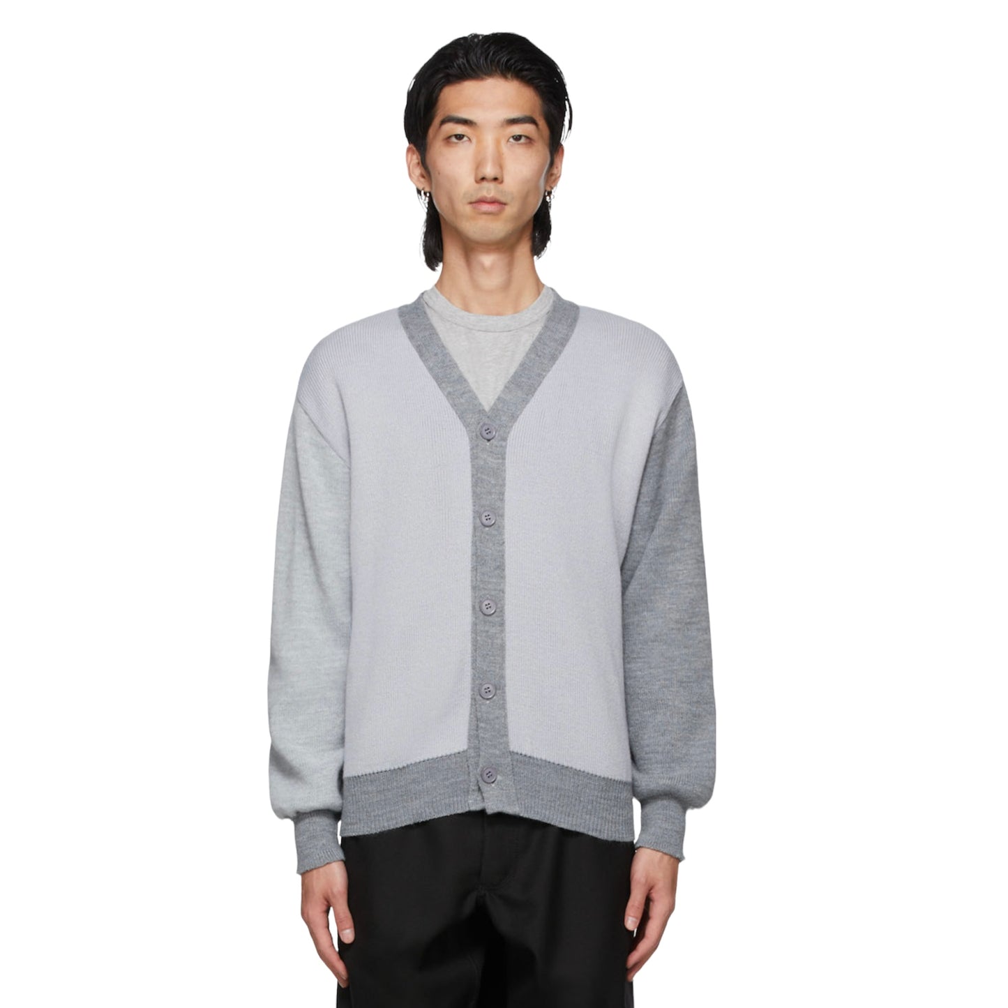 Comme des Garcons Shirt Constrast Panel Cardigan - AW21