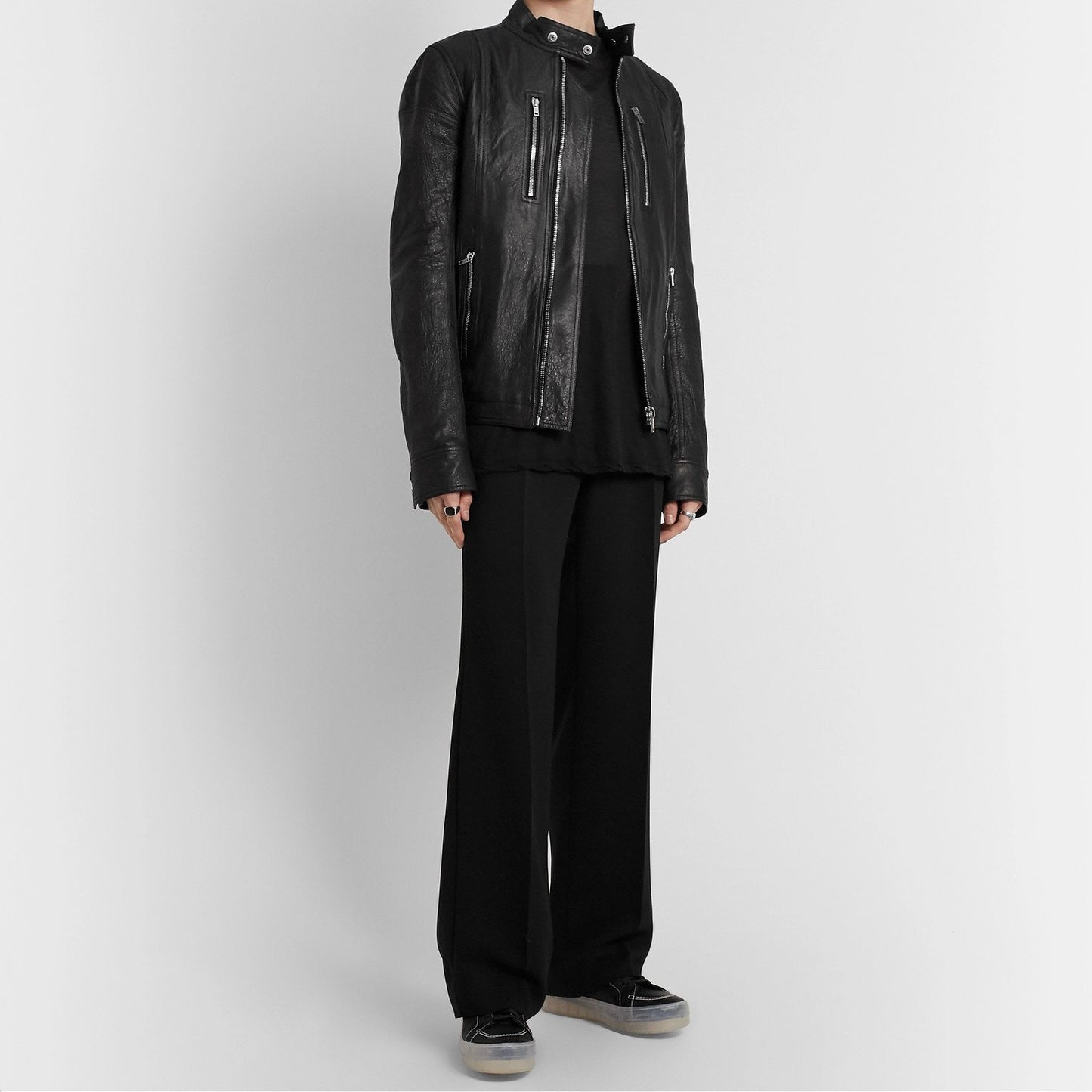 Rick Owens Ies Phlegethon Leather Jacket - SS21