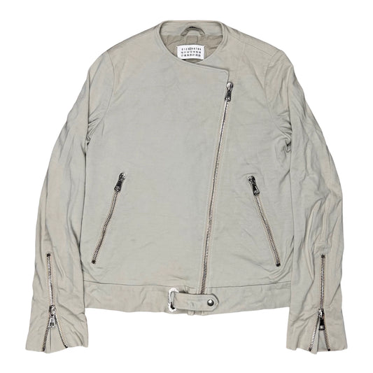 Maison Martin Margiela Collarless Belted Biker Jacket - AW02