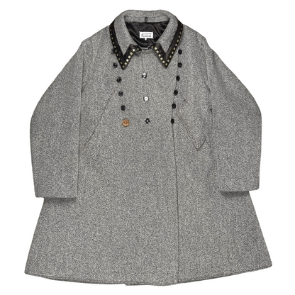 Maison Margiela Studded Double Breasted Wool Coat - AW20