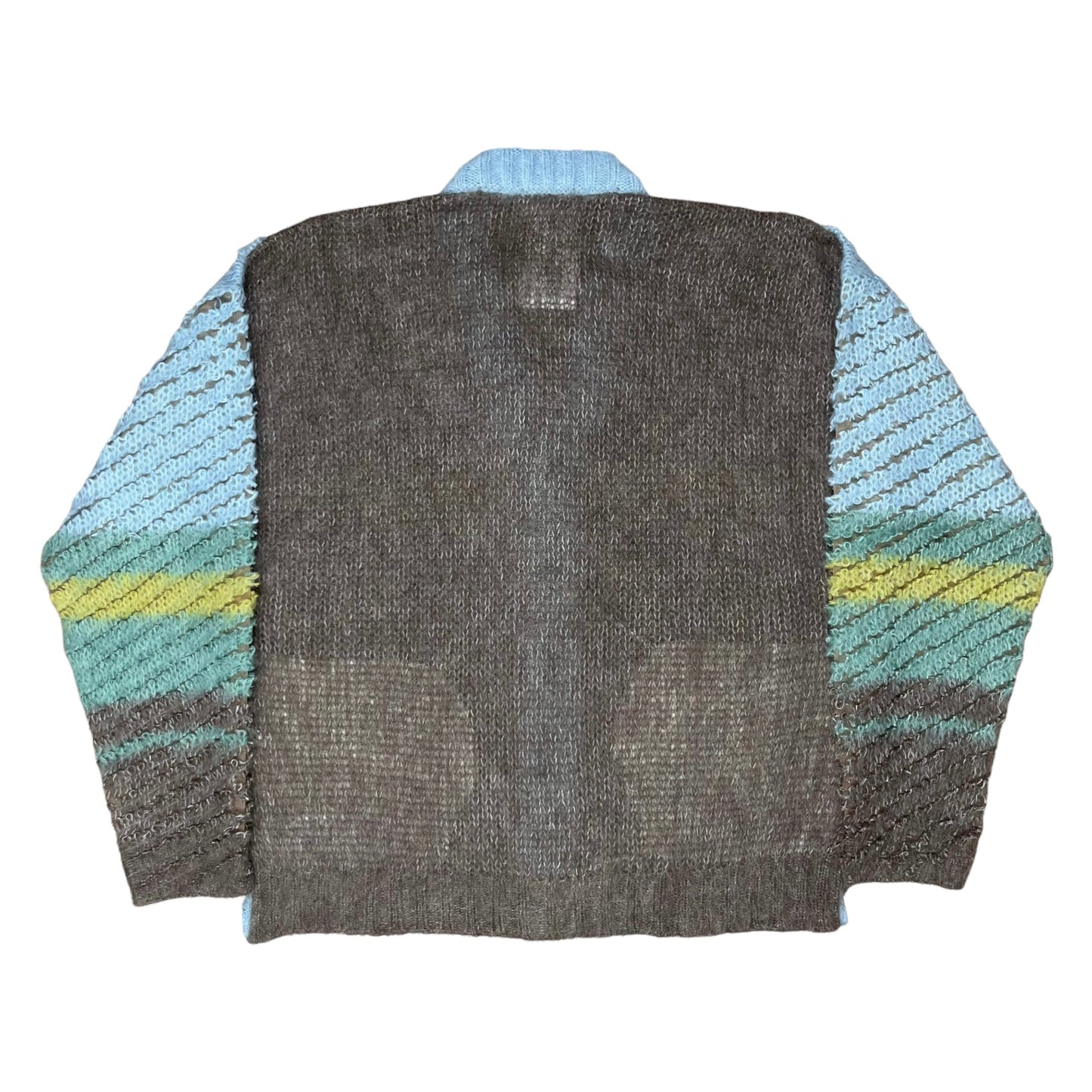 Y/Project Striped Mohair Knit Cardigan - AW20