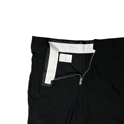 Rick Owens Flared Diagonal Zip Trousers