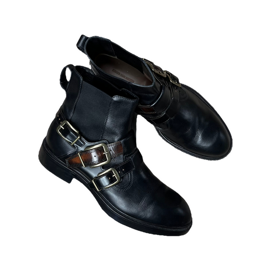Dries Van Noten Multi Belt Leather Boots - SS20