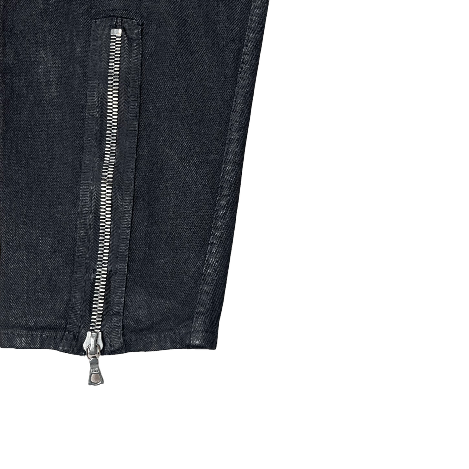 Dries Van Noten Waxed Zip Jeans - AW13 – Vertical Rags