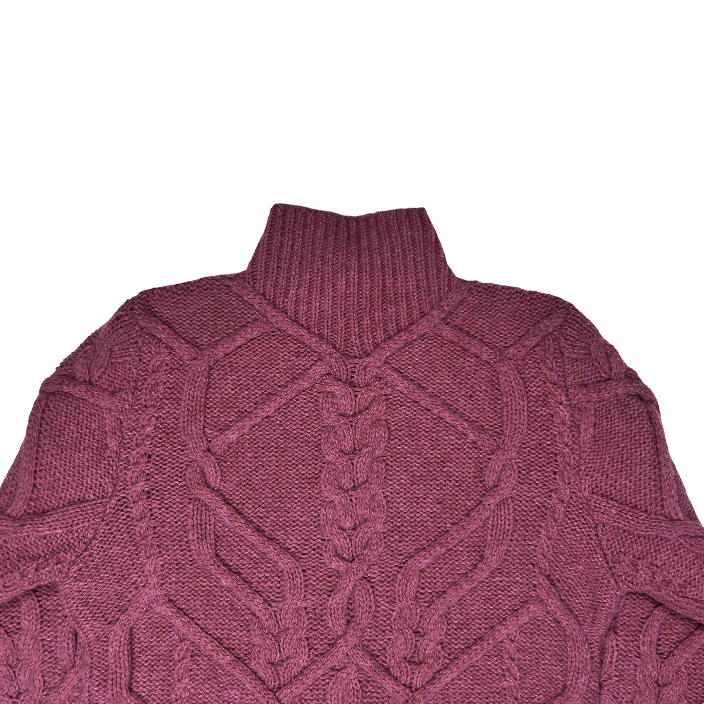 Dries Van Noten Cable Knit Mock Neck Sweater - AW21