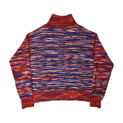 Dries Van Noten Marled Knit Mock Sweater - AW19