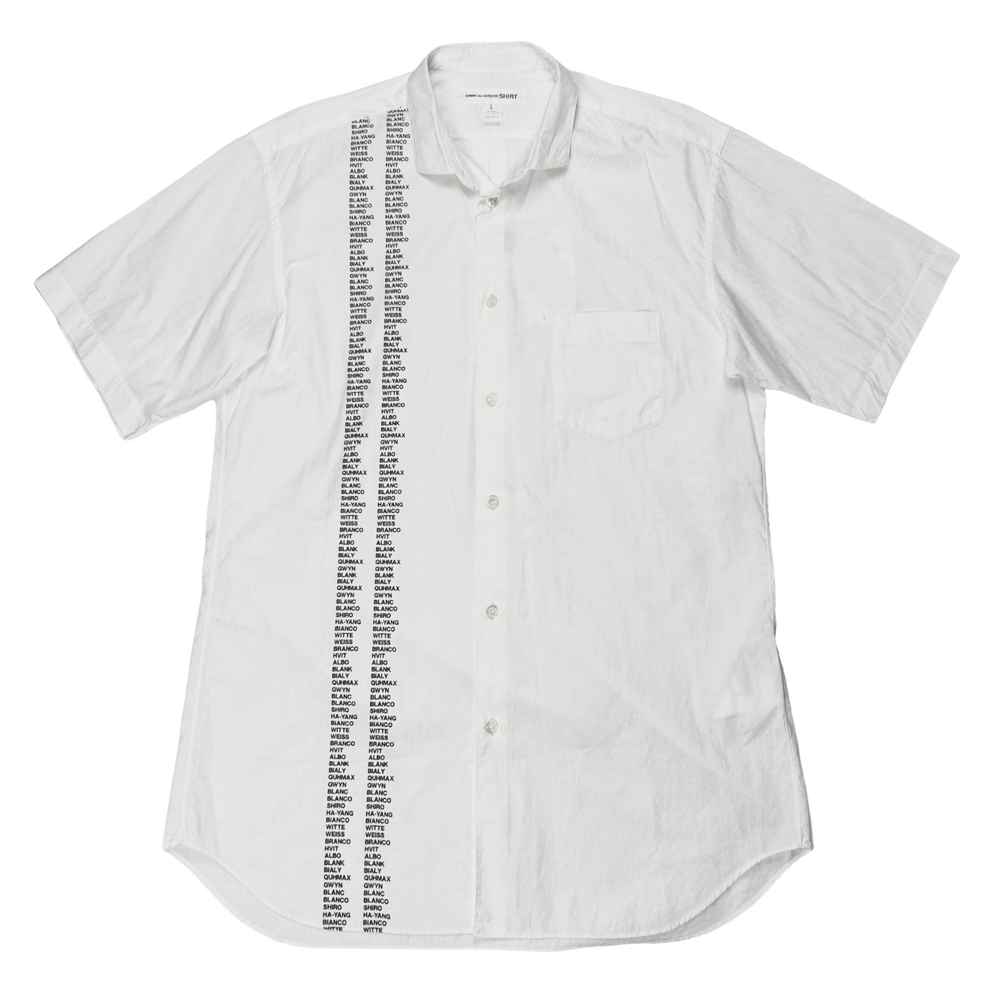 Comme des Garcons Shirt Blanco Print Shirt