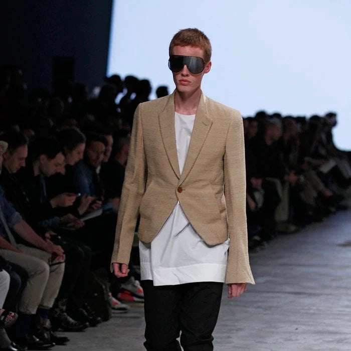 Rick Owens Naska Single Button Blazer Dust - SS12