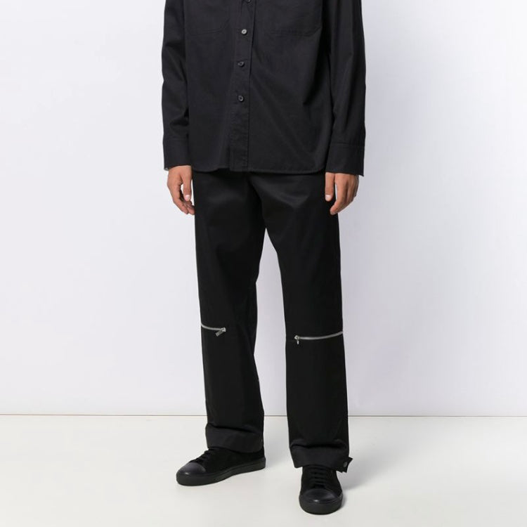 Jil Sander Zip Detail Trousers Black - AW19