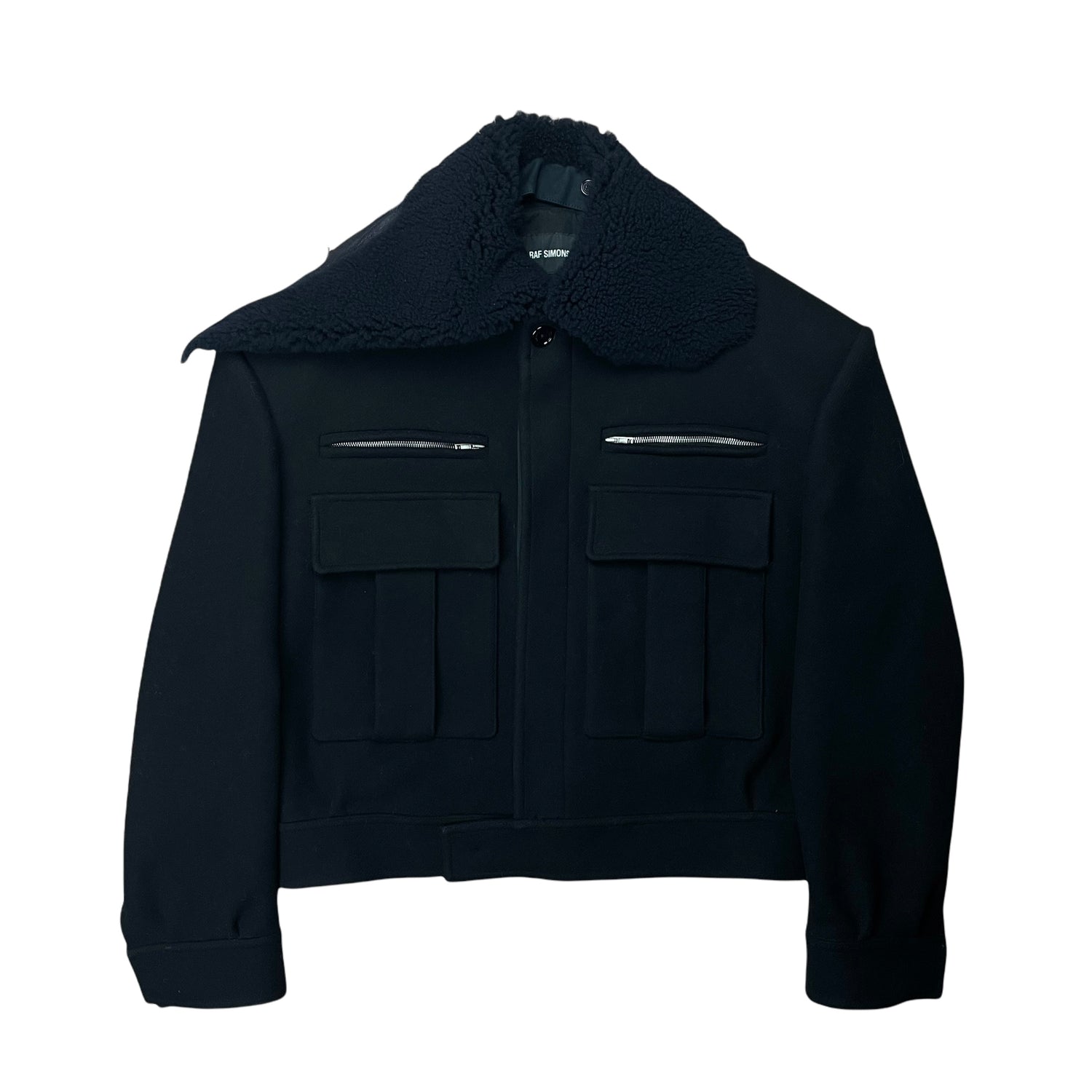 Raf Simons Cropped Military Wool Jacket - AW19 – Vertical Rags