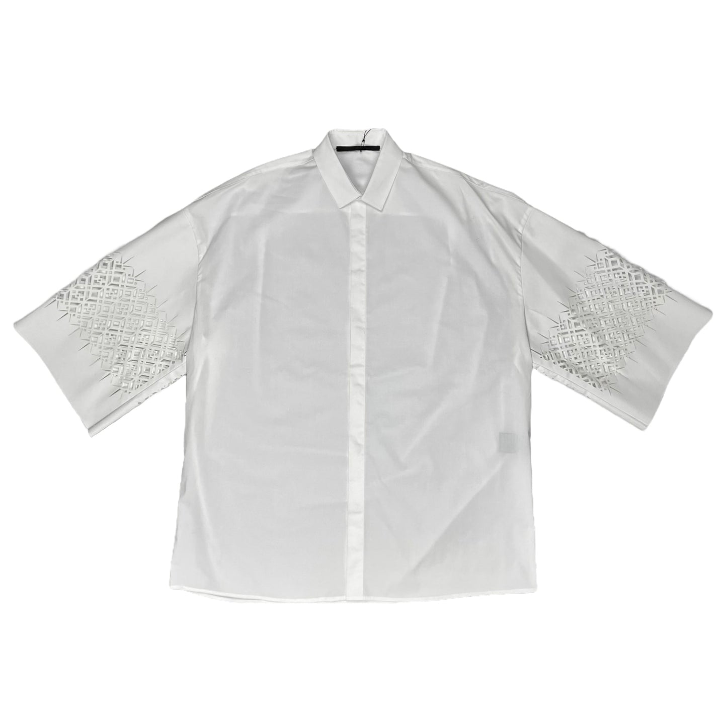 Haider Ackermann Oversized Laser Cut Short Sleeve Shirt - SS19