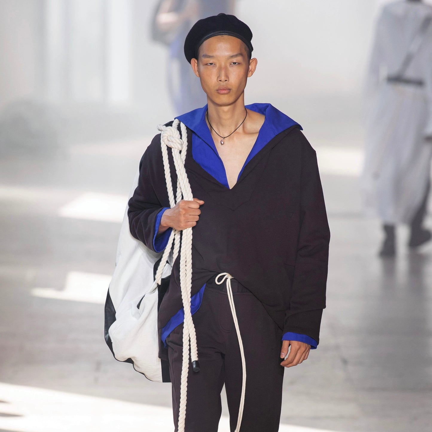 Ann Demeulemeester Oversized V-Neck Hoodie - SS20