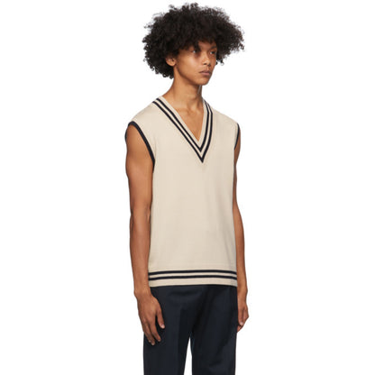 Dries Van Noten Contrast Stripe Knit Vest