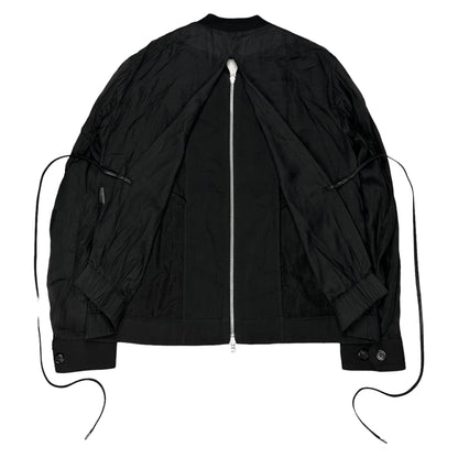 Dries Van Noten Hybrid Sheer Laced Bomber Jacket