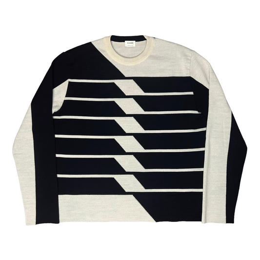 Jil Sander Grant Wiggins Wool Sweater - SS15