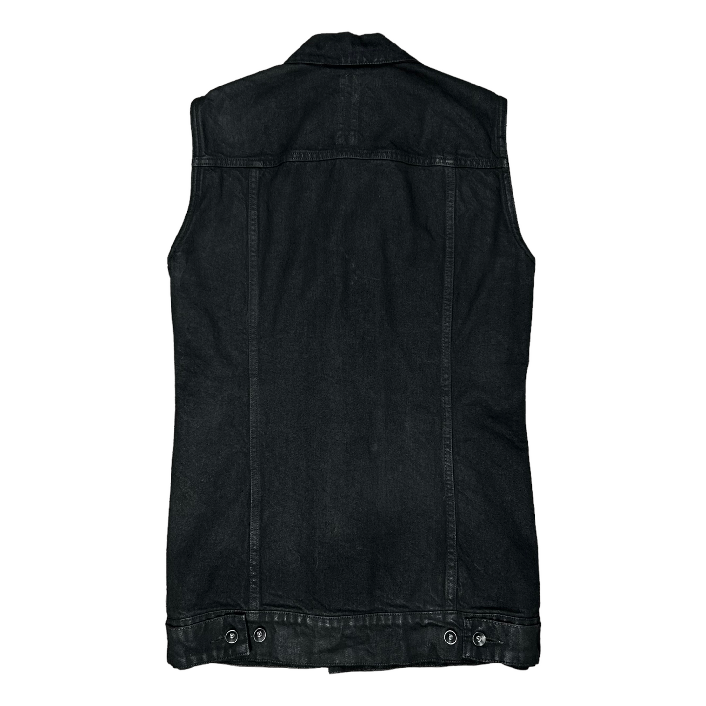 Rick Owens DRKSHDW Waxed Trucker Vest